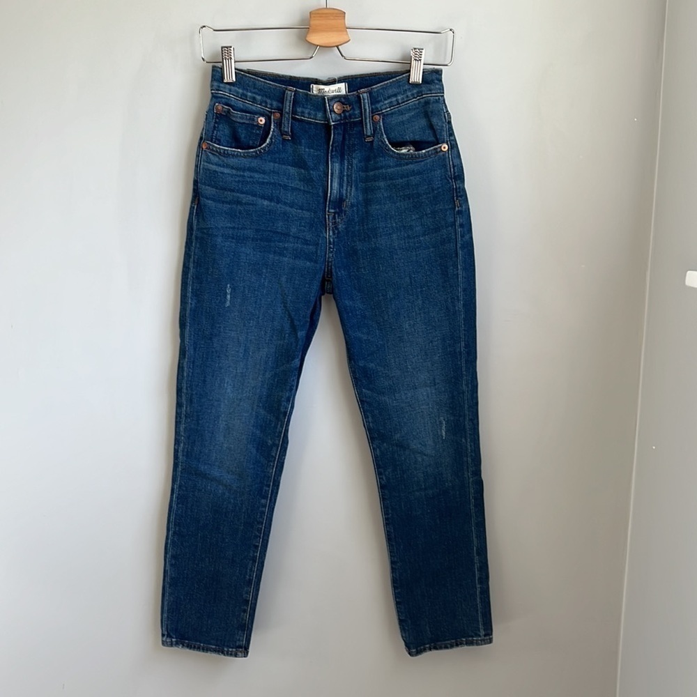 Madewell The High-Rise Slim Boyjean in Barksdale Wash SZ 25 - Picture 7 of 10